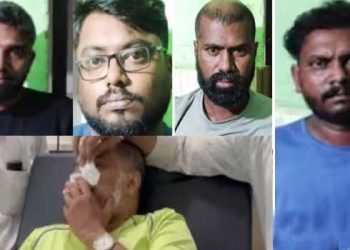 പിന്നിൽനിന്ന് ഇടിച്ചുവീഴ്ത്തി, മുഖത്തേക്ക് മുളക് സ്പ്രേ ചെയ്തശേഷം  സ്കൂട്ടറിൽ പോകുകയായിരുന്ന ജ്വല്ലറി ഉടമയേയും സഹോദരനേയും ഇടിച്ചുവീഴ്ത്തി മൂന്നര കിലോ സ്വർണം കവർന്നു: നാലുപേർ പിടിയിൽ, സ്വർണം കണ്ടെത്താനായില്ല..!!!