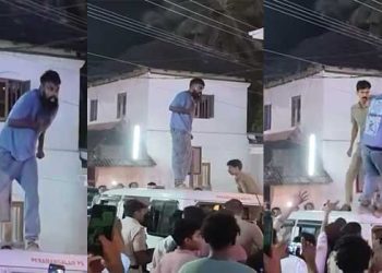 മയക്കുമരുന്ന് ലഹരിയിൽ പോലീസ് ജീപ്പിനു മുകളിൽ കയറി യുവാവിന്റെ നൃത്തം, ഇറങ്ങാൻ പറഞ്ഞിട്ടും ഇറങ്ങാതെ വെല്ലുവിളിച്ച യുവാവിനെ തള്ളിത്താഴെയിട്ട് അറസ്റ്റ് ചെയ്ത് പോലീസ്