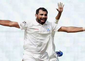 ബോളിങ്ങ് മാത്രമല്ല, വേണമെങ്കിൽ ബാറ്റിങ്ങിലും ഒരു കൈ നോക്കും; പത്താമനായെത്തി 36 ൽ 37; ഷമിയുടെ ബാറ്റിങ്ങിൽ ​ബം​ഗാളിന് നാടകീയ ജയം