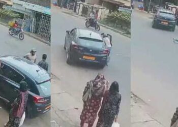 കുട്ടിക്കളി കാര്യമായി, ഒഴിവായത് മറ്റൊരു അപകടം, രക്ഷിതാവ് നിർത്തിയിട്ട കാർ കുട്ടികൾ സ്റ്റാർട്ട് ചെയ്തു, മുന്നോട്ടുപാഞ്ഞ മതിലിലേക്ക് ഇടിച്ചുകയറി അപകടം