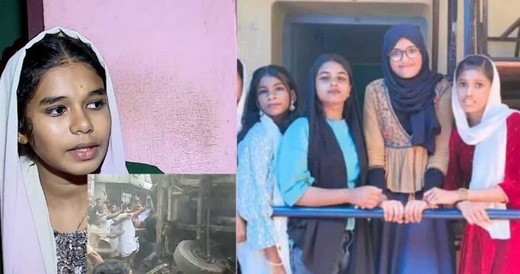 ഞാനും അവരും എപ്പോഴും ഒരുമിച്ച് ആണ് സ്കൂളിൽ പോകാറുള്ളത്…!! എന്റെ കയ്യിലുള്ളത് അവരുടെ പുസ്തകമാണ്..!!   എന്റെ വശത്തു കൂടെയാണ് ലോറി പോയത്.., ഞാന് ചാടിയപ്പോള് ഒരു കുഴിയില് വീണു..!!