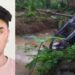 കനത്ത മഴയിൽ റോഡിലേക്ക് മരക്കൊണ്ട് ഒടിഞ്ഞുവീഴുന്നതു കണ്ട് കാർ വെട്ടിച്ചുമാറ്റി, തെങ്ങിലിടിച്ച കാർ കുത്തനെ പതിച്ചത് കുളത്തിലേക്ക്, വിദ്യാർഥിക്ക് ദാരുണാന്ത്യം