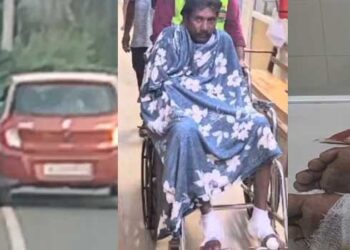 ക്രൂരത, വിനോദസഞ്ചാരികൾ തമ്മിലുള്ള തർക്കത്തിലിടപെട്ടു, ആദിവാസി യുവാവിന്റെ കൈ കാറിനുള്ളിലാക്കി വലിച്ചിഴച്ചുകൊണ്ടുപോയത് അര കിലോമീറ്റർ, യുവാവിന്റെ കൈകാലുകൾക്കും നടുവിനും ​ഗുരുതര പരുക്ക്