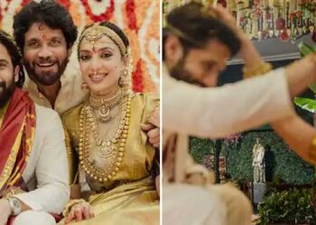 തെലുങ്ക് താരം നാഗചൈതന്യ വീണ്ടും വിവാഹിതനായി, 50 കോടിക്ക് നാ​ഗചൈതന്യ- ശോഭിത ധൂലിപാല വിവാഹ ഒടിടി റൈറ്റ്സ് സ്വന്തമാക്കി നെറ്റ്ഫ്ലിക്സ്, വിവാഹത്തിൽ പങ്കെടുക്കാൻ ജൂനിയർ എൻടിആർ, ചിരഞ്ജീവി തുടങ്ങി വൻ താരനിര