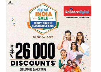 26,000 രൂപ വരെ ഇൻസ്റ്റൻ്റ് ഡിസ്‌കൗണ്ട്…!!! റിലയൻസ് ഡിജിറ്റൽ ഇന്ത്യ സെയിൽ ആരംഭിച്ചു… ജനുവരി 26 വരെ വമ്പൻ ഓഫറുകൾ…