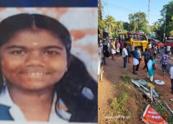 സ്‌കൂള്‍ ബസ് മറിഞ്ഞു.., പുറത്തേക്ക് തെറിച്ചുവീണ് ബസ്സിനടിയിൽപെട്ട വിദ്യാര്‍ഥിനിക്ക് ദാരുണാന്ത്യം…!! 13 വിദ്യാർത്ഥികൾക്ക് പരുക്ക്… റോഡിന്റെ അശാസ്ത്രീയതയാണ് അപകട കാരണമെന്ന് നാട്ടുകാര്‍