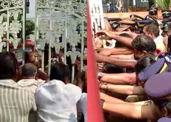 കിടന്നുറങ്ങിയ വൈദികരെ വലിച്ചിഴച്ച് പുറത്തുകൊണ്ടുവന്നു, പ്രായമായ വൈദീകരെ പോലീസ് മർദ്ദിച്ചതായും ആരോപണം, എറണാകുളം- അങ്കമാലി അതിരൂപത ആസ്ഥാനത്ത് വൈദികരും പൊലീസുകാരും തമ്മിൽ വീണ്ടും സംഘർഷം