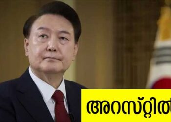 ദക്ഷിണ കൊറിയൻ പ്രസിഡൻ്റ് അറസ്റ്റിൽ…!!! ആയിരത്തോളം ഉദ്യോഗസ്ഥർ എത്തി അറസ്റ്റ് ചെയ്തു… ദക്ഷിണ കൊറിയയുടെ ചരിത്രത്തിൽ അറസ്റ്റ് ചെയ്യപ്പെട്ട ആദ്യത്തെ പ്രസിഡൻ്റായി യൂൻ സുക് യോൽ… രാജ്യത്ത് പട്ടാളനിയമം നടപ്പാക്കാൻ ശ്രമിച്ചതിനാണ് അറസ്റ്റ്….