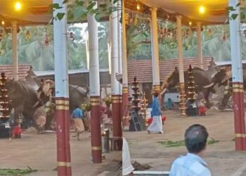 ഉഗ്രശബ്ദത്തിൽ കരിമരുന്ന് പ്രയോഗം…!! ഉത്സവത്തിനിടെ ആനകൾ ഇടഞ്ഞു…, രണ്ട് സ്ത്രീകൾക്ക് ദാരുണാന്ത്യം…!!! നിരവധി പേർക്ക് പരുക്ക്..!!!