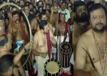 ‘ഭക്തനായി നിരവധി തവണയെത്തിയ തിരുമുറ്റത്ത് കൊട്ടിക്കയറാനായത് എന്റെ ജീവിതത്തിലെ മഹാഭാ​ഗ്യം’, ആറ്റുകാലിൽ മേളപ്രമാണിയായി കൊട്ടിക്കയറി നടൻ ജയറാം