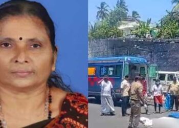 സ്കൂട്ടറിൽ യാത്രചെയ്യവേ ലോറിയിടിച്ച് റോഡിലേക്ക് വീണ സ്ത്രീയുടെ തലയിലൂടെ അതേ വാഹനം കയറിയിറങ്ങി ദാരുണാന്ത്യം, ഭർത്താവ് നിസാര പരിക്കുകളോടെ രക്ഷപ്പെട്ടു