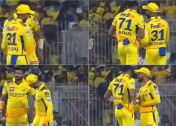 ഖലീൽ പോക്കറ്റിൽ നിന്നെടുത്ത് ക്യാപ്റ്റന് കൊടുത്തതെന്ത്? വിവാദം പുകയുന്നു!! ചെന്നൈ പന്തിൽ കൃത്രിമം കാണിച്ചതായി ആരോപണം- വീഡിയോ