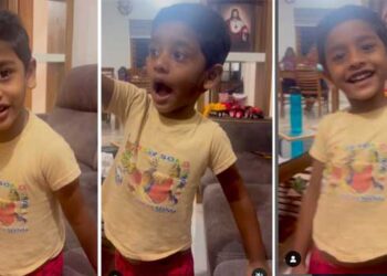 ‘കുരുത്തം കെട്ടവൻ അപ്പന്റെ ബൈക്കിന്റെ പെട്രോൾ ടാങ്ക് തുറന്ന് ഫുൾ വെള്ളം ഒഴിച്ച് വെച്ചിട്ട് എന്ത് സിമ്പിൾ ആയിട്ട പറയുന്നത്’!! നിഷ്കളങ്കൻ- വീഡിയോ വൈറൽ..,