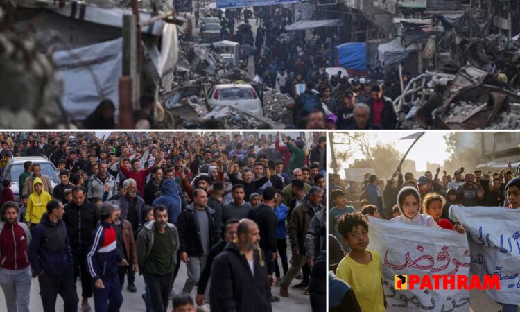 നരകത്തില്‍ ജീവിച്ചു മടുത്തു; ഹമാസ് തീവ്രവാദികള്‍ ദൈവത്തെയോര്‍ത്ത് പുറത്തുപോകൂ; പാലസ്തീനിലെ കുട്ടികള്‍ക്കു ജീവിക്കണം; ഞങ്ങള്‍ക്കു വേണ്ടത് സമാധാനം; വെള്ള കൊടികളുമായി ഗാസയില്‍ ഉടനീളം വന്‍ പ്രതിഷേധവുമായി ജനങ്ങള്‍; വീഡിയോ