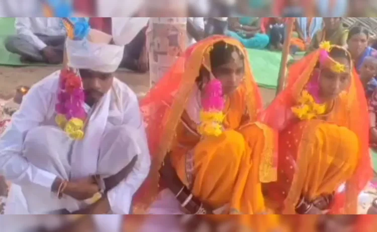 രണ്ട് യുവതികളോടും അഗാധമായ പ്രണയം, ഒരേ വിവാഹപ്പന്തലിൽ രണ്ടുപേർക്കും താലിചാർത്തി യുവാവ്