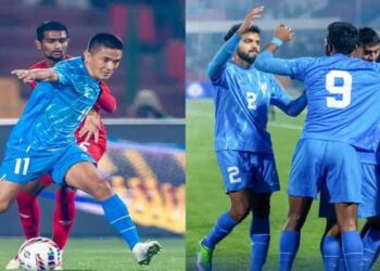 രാജാവിന്റെ തിരിച്ചുവരവിൽ ​ഗോൾമഴ, മാലദ്വീപിനെ എതിരില്ലാത്ത മൂന്നുഗോളുകൾക്ക് തോൽപ്പിച്ച് സുനിൽ ഛേത്രിയുടെ റീ എൻട്രി