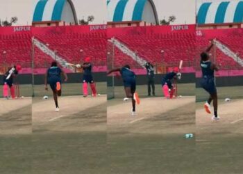 പിള്ളാരുടെ കയ്യിൽ നിന്നുപോലും ചുമ്മാ അടി വാങ്ങുവാ… നെറ്റ്സിൽ ജോഫ്ര ആർച്ചറെ അടിച്ചൊതുക്കി 14 കാരൻ സൂര്യവംശി, എന്റെ പൊന്നു സഞ്ജു ഇവനൊക്കെ ടീമിൽ വച്ചിട്ടാണോ നീ ചുമ്മാ തോൽക്കുന്നത്, ചെക്കനെ കളത്തിലിറക്കാൻ കമെന്റ്… വീഡിയോ