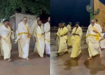 ഹൈക്കോടതി ഉത്തരവ് ലംഘിച്ച് ഗുരുവായൂർ ക്ഷേത്രത്തിൽ ബിജെപി സംസ്ഥാന അദ്ധ്യക്ഷന്റെ വക റീൽസ് ചിത്രീകരണം, രാജീവ് ചന്ദ്രശേഖറിനെതിരെ പരാതി