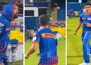 മോനേ പാണ്ഡ്യ, കണ്ണുതള്ളണ്ട, ചെക്കൻ പിറന്നുവീണത് ഫുട്ബോളിന്റെ ചൂരുള്ള മലപ്പുറത്തിന്റെ മണ്ണിലാ…ഡഗ്ഔട്ടിന്റെ മേൽക്കൂരയിലേക്ക് തുടരെത്തുടരെ ഷോട്ട് പായിച്ച് വി​ഗ്നേഷ്, അന്തംവിട്ട് പാണ്ഡ്യ!! ചെക്കനെ ഫുട്ബോൾ ലോകത്തേക്ക് സ്വാ​ഗതം ചെയ്ത് ഐഎസ്എൽ- വീഡിയോ