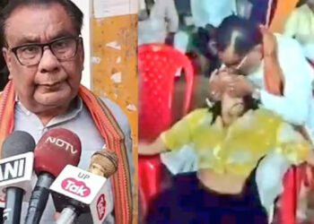 നർത്തകിയെ മടിയിലിരുത്തി ചുംബിച്ചു… അശ്ലീല വീഡിയോ പുറത്തായതിന് പിന്നാലെ 70 കാരനായ ബിജെപി നേതാവിനെ പുറത്താക്കി പാർട്ടി