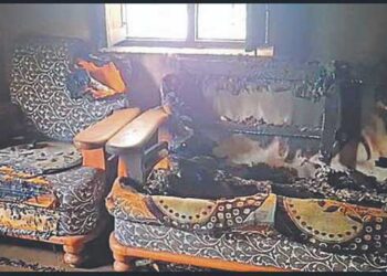 ഭാര്യയെ പാർട്ടിയുടെ പ്രധാന സ്ഥാനത്തുനിന്ന് നീക്കി, കോളേജ് അധ്യാപകൻ ​ഗുണ്ടയുമായി വന്ന് കോൺ​ഗ്രസ് ഓഫിസിനു തീയിട്ടു, തീയിടാൻ കൊണ്ടുവന്നത് 10 ലിറ്റർ പെട്രോൾ