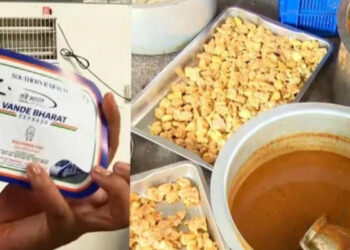 രൂക്ഷ ഗന്ധം പ്രവഹിച്ചതോടെ പരിസരവാസികൾ പരാതി നൽകി, പരിശോധനയിൽ കണ്ടെടുത്തത് പഴകിയ മാംസവും ചീഞ്ഞ പച്ചക്കറികളും, വന്ദേഭാരതിലടക്കം വിതരണം ചെയ്യാൻ വച്ച പഴകിയ ഭക്ഷണം പിടികൂടി