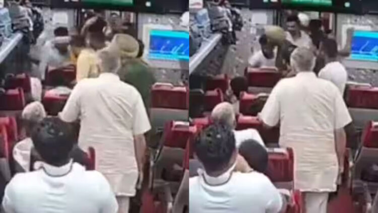 എംഎൽഎയ്ക്ക് വന്ദേഭാരത് ട്രെയിനിൽ സൈഡ് സീറ്റ് നൽകിയില്ല, യാത്രക്കാരനെ തല്ലിച്ചതച്ച് ബിജെപി എംഎൽഎയുടെ അനുയായികൾ