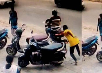 സൂപ്പര്‍മാര്‍ക്കറ്റ് ജീവനക്കാരിയോട് അപമര്യാദയായി പെരുമാറി, ചോദ്യം ചെയ്ത യുവാവിനെ  ബൈക്കിൽ റോഡിലൂടെ വലിച്ചിഴച്ചു, പ്രതിയെ സാഹസികമായി പിടികൂടി നാട്ടുകാർ