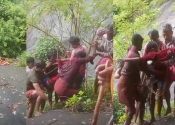 മദ്രസയിലേക്കെന്നു വീട്ടിൽ നിന്നിറങ്ങി കൂട്ടുകാർക്കൊപ്പം പോയത് വെള്ളച്ചാട്ടം കാണാൻ, വെള്ളക്കെട്ടിലേക്കിറങ്ങുന്നതിനിടെ 11 കാരൻ വീണത് 50 അടി താഴ്ചയിലേക്ക്, ഒഴുക്കിൽപ്പെട്ട കുട്ടിയെ രക്ഷപ്പെടുത്തി