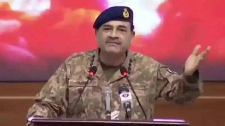 നിങ്ങൾ പറയുന്ന കശ്മീരിലെ ഭീകരവാദം ഞങ്ങൾക്ക് നിയമപരമായ പോരാട്ടമാണ്’; പ്രകോപന പ്രസംഗവുമായി പാക് സൈനിക മേധാവി