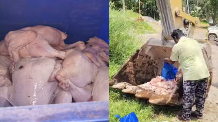 കൊല്ലത്ത് പഴകിയ കോഴിയിറച്ചി പിടികൂടി.