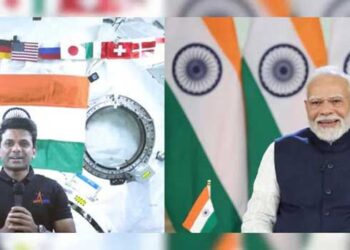 ശുഭാംശു, ബഹിരാകാശത്തെത്തിയതിനു ശേഷം താങ്കൾക്കു ആദ്യം തോന്നിയത് എന്താണ്? പ്രധാനമന്ത്രി, ഇവി‌ടെ ഭൂമി ഒന്നാണ്, ഒരു അതിർത്തിയും കാണാനാകുന്നില്ല- ശുഭാംശു ശുക്ല