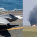 യുഎസ് നാവിക സേനയുടെ F-35 ഫൈറ്റർ ജെറ്റ് തകർന്നുവീണു, തീപിടിച്ച ദൃശ്യങ്ങൾ പുറത്ത്; പൈലറ്റ് രക്ഷപ്പെട്ടു