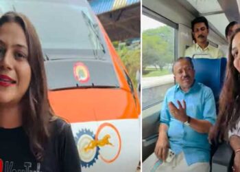 പണി കൊടുത്തത് ജ്യോതിയുടെ വ്ളോ​ഗ്!! മന്ത്രി റിയാസിനെതിരെ ഉന്നയിച്ച ആരോപണങ്ങൾ ബൂമറാം​ഗ് പോലെ ബിജെപിയുടെ നെഞ്ചത്തേക്ക്, ജ്യോതി മൽഹോത്രയ്ക്കൊപ്പം വന്ദേഭാരതിൽ യാത്ര ചെയ്ത് ഫോട്ടോയും വീഡിയോയുമെടുത്ത് കെ സുരേന്ദ്രനും  വി മുരളീധരനും പികെ കൃഷ്ണദാസും- വീഡിയോ