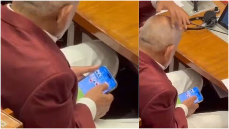 നിയമസഭാ സമ്മേളനം നടക്കുമ്പോൾ മൊബൈലിൽ ഓൺലൈൻ റമ്മി കളിച്ച് കൃഷി മന്ത്രി, വീഡിയോ വൈറൽ