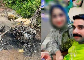 ‘കത്തി എടുത്ത് ശരീരത്തിൽ വരയ്ക്കും, ശ്വാസം മുട്ടിക്കും, ഞാൻ പിടയുമ്പോൾ വിടും, പിന്നെ ഇത് ആവർത്തിച്ചുകൊണ്ടിരിക്കും’!! ലഹരിക്കടിമയായ ഭർത്താവ് ഭാര്യയെ അടിച്ചു പരുക്കേൽപ്പിച്ചു. കത്തി ഉപയോഗിച്ച് നെറ്റിയിലും പോറലേൽപ്പിച്ചു, കൊലപ്പെടുത്താൻ പെട്രോളുമായെത്തിയപ്പോൾ വാതിൽ തുറന്നില്ല, പിന്നാലെ സ്കൂട്ടറിനു തീയിട്ടു!! യുവാവ് അറസ്റ്റിൽ