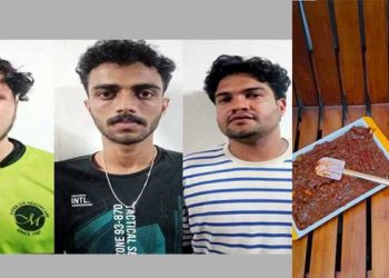 സൗദിയിലെ കൂട്ടുകാരനായി അയൽക്കാരൻ അച്ചാറിട്ടു കൊടുത്തത് എൻഡിഎംഎയും ഹാഷിഷ് ഓയിലും!! യുവാവ് ജയിലിലാകാതെ രക്ഷപ്പെട്ടത് സംശയത്തിൽ കുപ്പി തുറന്ന് നോക്കിയതിനാൽ- മൂന്നുപേർ അറസ്റ്റിൽ