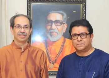 ഒരുവ്യാഴവട്ടത്തിന് ശേഷം മാതോശ്രീയുടെ പടികൾ ചവിട്ടി രാജ് താക്കറെ, ആഘോഷമാക്കി ശിവസേന പ്രവർത്തകർ