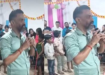 ബാലസംഘം സമ്മേളനത്തിൽ കുട്ടികളെ പാട്ടുപാടി കയ്യിലെടുക്കാനെത്തിയത് നിഖിൽ കൊലക്കേസ് ഒന്നാംപ്രതി ടെൻഷൻ ശ്രീജിത്ത്