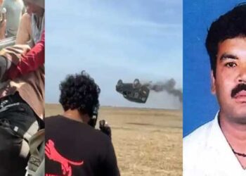 പാ രഞ്ജിത്ത്- ആര്യാ ചിത്രം ‘വേട്ടുവ’ത്തിലെ കാർ സ്റ്റണ്ട് രംഗം ചിത്രീകരിക്കുന്നതിനിടെ സ്റ്റണ്ട്മാന് ദാരുണാന്ത്യം, എസ്‌യുവി റാമ്പിലൂടെ ഓടിച്ചുകയറ്റി പറപ്പിക്കുന്നതിനിടെ നിയന്ത്രണം വിട്ട വാഹനം വായുവിൽ മലക്കംമറിഞ്ഞ് ഇടിച്ചുകുത്തി വീണു