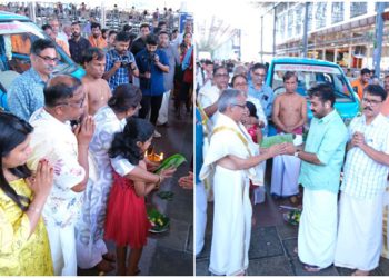 ഗുരുവായൂരപ്പന് ഇലക്ട്രിക് മിനി ട്രക്ക് സമർപ്പിച്ചു; ഉപയോഗിക്കുക ഗോശാലയിൽ നിന്നും ക്ഷേത്രാവശ്യങ്ങൾക്കുള്ള പാൽ കൊണ്ടുവരാൻ