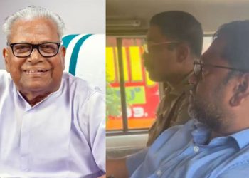 വിഎസിനെ അധിക്ഷേപിച്ച് അധ്യാപകൻ, പൊലീസ് കസ്റ്റഡിയിൽ