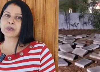 ‍‍‍വീട്ടു മുറ്റത്ത് ജോലിക്കാരെ കൊണ്ട് ലോഡിറക്കാൻ സിഐടിയു തൊഴിലാളികൾ അനുവദിച്ചില്ല, പിന്നെ ഒന്നും നോക്കിയില്ല തനിയെ ഇന്റർ ലോക്കുകൾ താഴെയിറക്കി അധ്യാപിക, തൊഴിലാളികളെത്തിയത് മദ്യപിച്ച്, ലോഡിറക്കുന്നതുവരെ അസഭ്യം പറഞ്ഞതായും അധ്യാപിക