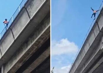 താഴേക്ക് ചാടിയാൽ രക്ഷിക്കാനുള്ളതെല്ലാം സജ്ജമാക്കി അഗ്‌നിരക്ഷാസേന, കണ്ണുവെട്ടിച്ച് ചാടിയത് റോഡിലേക്ക്, കൊച്ചി മെട്രോ പാലത്തിൽ നിന്നു ചാടി ജീവനൊടുക്കാൻ ശ്രമിച്ച യുവാവ് മരിച്ചു