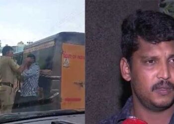 പിഴത്തുക കുറച്ചുതരാമോയെന്നു ചോദിച്ച വാഹന ഡ്രൈവറുടെ കരണക്കുറ്റിക്കിട്ട് അടിച്ച് പോലീസുകാരൻ, കഴുത്തിന് കുത്തിപ്പിടിച്ച് പരാതിയുമായി മുന്നോട്ട് പോകരുതെന്നു ഭീഷണിയും!! ഉദ്യോ​ഗസ്ഥനു സ്ഥലം മാറ്റം