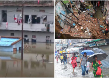 ഗം​ഗയും യമുനയും കരകവിഞ്ഞു, 184 മരണം, 266 റോഡുകൾ അടച്ചു, ഉത്തരേന്ത്യയിൽ പെരുമഴ; മുന്നറിയിപ്പ്