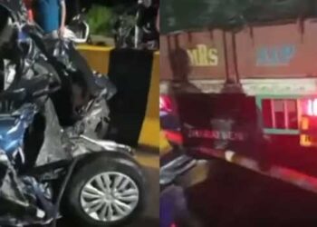 നിർത്തിയിട്ടിരുന്ന ലോറിക്കു പിന്നിലേക്ക് കാറിച്ചുകയറി!! രണ്ടു വിദ്യാർഥികൾക്ക് ദാരുണാന്ത്യം, മൂന്നുപേർ‍ക്ക് പരുക്ക്, അപകടത്തിൽപ്പെട്ടത് തലക്കടത്തൂർ ജുമുഅത്തിലെ ദർസ് വിദ്യാർഥികൾ