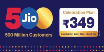 500 ദശലക്ഷം ഉപയോക്താക്കളുമായി ജിയോയുടെ 9-ാം വാർഷികം; അൺലിമിറ്റഡ് 5G, കൂടാതെ ഒടിടി സബ്സ്ക്രിപ്ഷനുകൾ, 349 രൂപയുടെ ‘സെലിബ്രേഷൻ പ്ലാൻ’ പ്രഖ്യാപിച്ച് ജിയോ