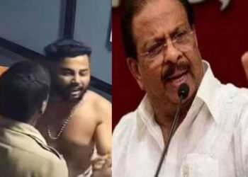 ‘ഞങ്ങളുടെ കുട്ടികളുടെ ദേഹത്ത് കൈ വെച്ചിട്ട് പെൻഷൻ പറ്റി പിരിയാമെന്ന് കാക്കിയിട്ട ഒരു ക്രിമിനലും കരുതേണ്ട, സിപിഎമ്മിന്റെ തണലിൽ കോൺഗ്രസുകാരന്റെ നെഞ്ചത്ത് കേറാമെന്ന് കരുതുന്ന ഒരു പോലീസുകാരും ഔദ്യോഗിക ജീവിതം നല്ല രീതിയിൽ പൂർത്തിയാക്കില്ല’- കെ സുധാകരൻ