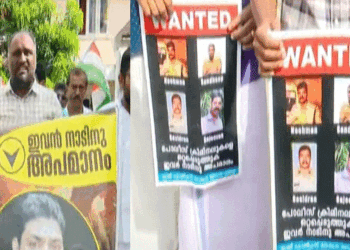 ‘ഇവന്‍ നാടിന് അപമാനം’ എന്നെഴുതിയ പോസ്റ്റര്‍ പതിച്ചു ; സുജിത്തിനെ മര്‍ദ്ദിച്ച സംഭവത്തില്‍ സിപിഐ സജീവന്റെ വീട്ടിലേക്കും യൂത്ത്‌കോണ്‍ഗ്രസ് പ്രതിഷേധം; എസ്‌ഐ നുഹ്‌മാന്റെ വീട്ടിലേക്കും മാര്‍ച്ച് നടത്തി